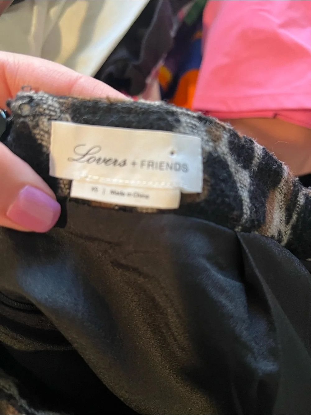 Lovers + Friends Sumatra Skirt Ocelot Animal Brown Black Mini women Sz XS